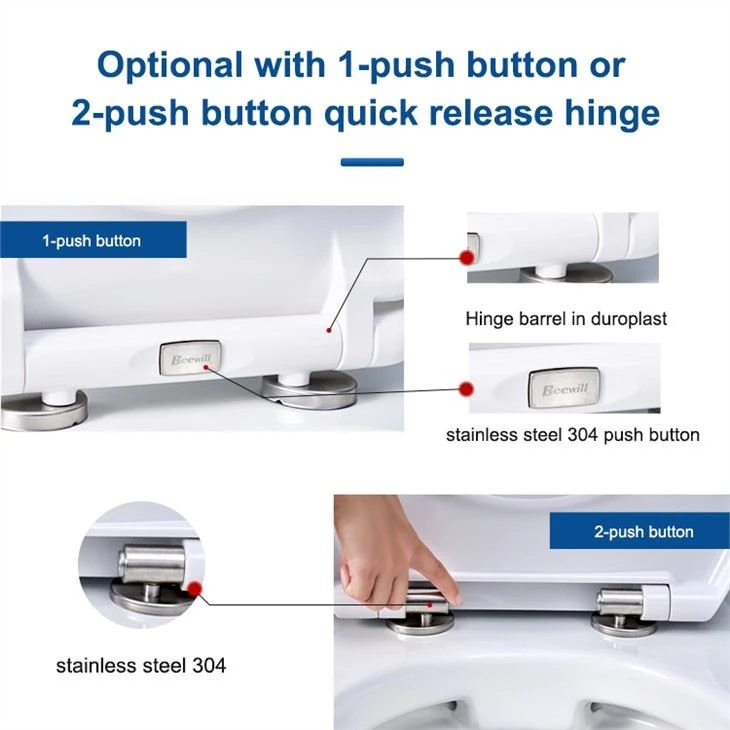 quick release toilet seat d shape